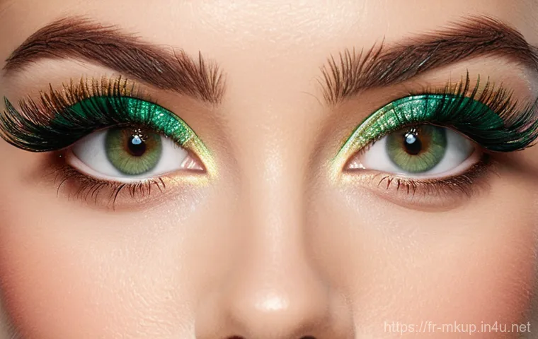 눈매 교정을 위한 속눈썹 컬러 추천 - **Prompt 1: Subtle Elegance and Eye Shape Enhancement**
    "A sophisticated close-up portrait of a ...